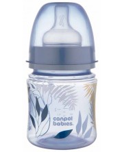Бебешко антиколик шише Canpol babies Easy Start - Gold, 120 ml, синьо