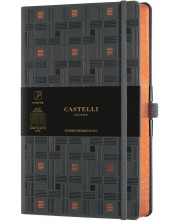 Бележник Castelli Copper & Gold - Weaving Copper, 19 x 25 cm, линиран -1