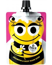 Bee it Kids Шампоан и душ гел 2 в 1, за момиче, 250 ml -1
