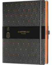 Бележник Castelli Copper & Gold - Diamonds Copper, 19 x 25 cm, линиран -1