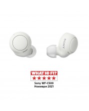 Безжични слушалки Sony - WF-C500, TWS, бели -1