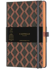 Бележник Castelli Copper & Gold - Greek Copper, 9 x 14 cm, линиран