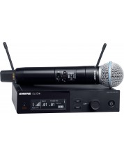 Безжична микрофонна система Shure - SLXD24E/B58-G59, черна -1