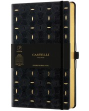 Бележник Castelli Copper & Gold - Rice Grain Gold, 13 x 21 cm, линиран