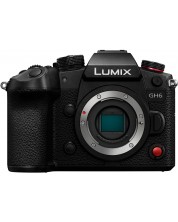 Безогледален фотоапарат Panasonic - Lumix GH6, 25MPx, Black -1