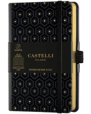 Бележник Castelli Copper & Gold - Honey Gold, 9 x 14 cm, линиран -1