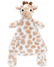 Бебешкa играчка Keel Toys - Жирафче за гушкане, 25 cm, кафяво -1