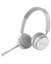 Безжични слушалки с микрофон Energy Sistem - Office 6, бели/сиви