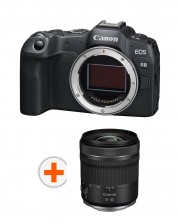 Безогледален фотоапарат Canon - EOS R8, 24.2MPx, черен + Обектив Canon - RF, 15-30mm, f/4.5-6.3 IS STM -1