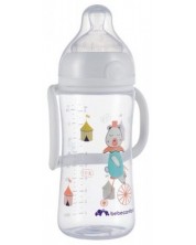 Бебешка бутилка с дръжки Bebe Confort - Emotion , 270 ml, White -1
