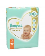 Бебешки пелени Pampers - Premium Care 3, 80 броя -1
