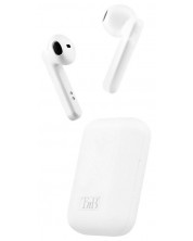 Безжични слушалки с микрофон T'nB - Shiny, TWS, бели