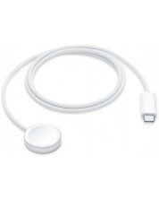 Безжично зарядно Apple - Apple Watch, Magnetic/USB-C, бяло -1