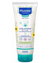 Бебешки душ гел за атопична кожа Mustela Stelatopia - 200 ml