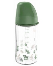 Бебешко шише за момче NIP Green - Cherry, Flow M, 240 ml