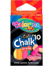 Безпрашни тебешири Colorino Kids - 10 броя