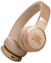 Безжични слушалки JBL - Live 670NC, ANC, Sandstone -1