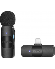 Безжична микрофонна система Boya - BY-V1 Lightning, черна