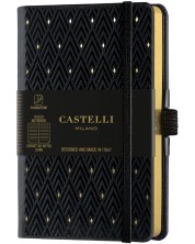 Бележник Castelli Copper & Gold - Diamonds Gold, 9 x 14 cm, линиран -1