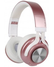 Безжични слушалки PowerLocus - P3, розови -1