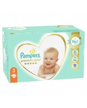 Бебешки пелени Pampers - Premium Care 3, 120 броя -1