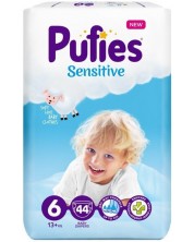 Бебешки пелени Pufies Sensitive 6, 44 броя -1