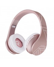 Безжични слушалки PowerLocus - P1 Line Collection, розови/златисти -1