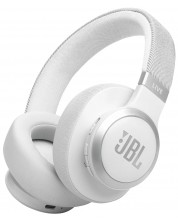 Безжични слушалки JBL - Live 770NC, ANC, бели -1