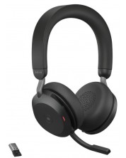 Безжични слушалки с микрофон Jabra - Evolve  2 75 UC USB, ANC, черни -1