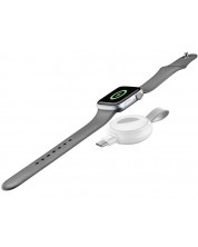Безжично зарядно Cellularline - Power Pill, Apple Watch, бяло -1
