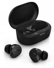 Безжични слушалки Philips - TAT1209BK/00, TWS, черни -1