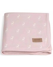 Бебешко одеяло Bonjourbebe - 65 x 80 cm, Deer Pink -1