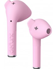 Безжични слушалки Defunc - TRUE GO Slim, TWS, розови