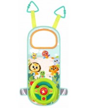 Бебешка музикална играчка за кола Hola Toys - Воланче -1