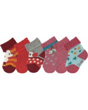 Бебешки хавлиени чорапи Sterntaler - 6 чифта, 13/14, 0-4 месеца