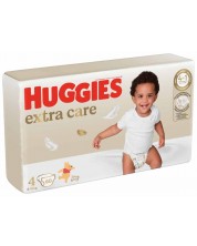 Бебешки пелени Huggies Extra care - Размер 4, 8-16 kg, 60 броя -1