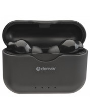 Безжични слушалки Denver - TWE-37, TWS, черни -1