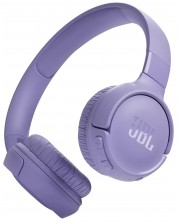 Безжични слушалки с микрофон JBL - Tune 520BT, лилави -1