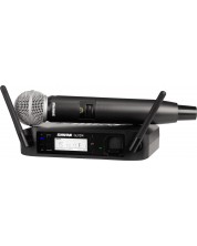 Безжична микрофонна система Shure - GLXD24E/SM58, черна -1