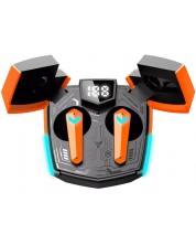 Безжични слушалки Canyon - DoubleBee GTWS-2, TWS, оранжеви/черни