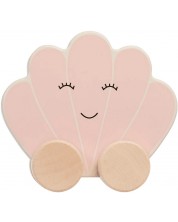 Бебешка дървена играчка Jollein - Количка, Shell Pink