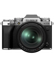 Безогледален фотоапарат Fujifilm - X-T5, 16-80mm, Silver -1