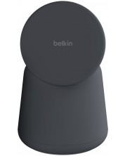Безжично зарядно Belkin - Boost Charge Pro 2 в 1, MagSafe, 15W, Charcoal -1