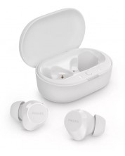 Безжични слушалки Philips - TAT1209WT/00, TWS, бели