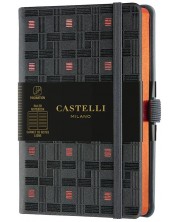 Бележник Castelli Copper & Gold - Weaving Copper, 9 x 14 cm, линиран -1