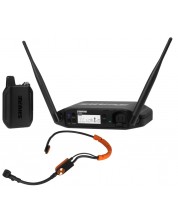 Безжична микрофонна система Shure - GLXD14+/SM31, черна/оранжева -1