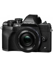Безогледален фотоапарат Olympus - OM-D E-M10 Mark IV, 14-42mm EZ, Black -1