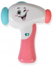 Бебешка играчка Moni - Чукче, K999-119G, розово -1
