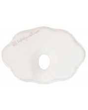 Бебешка мемори ергономична възглавница KikkaBoo - Cloud Airknit, бяла