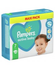 Бебешки пелени Pampers - Active Baby 7, Xl, 40 броя -1